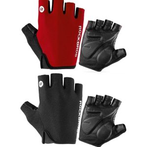 Rockbros® Guantes de Ciclismo | Rojo / Negro