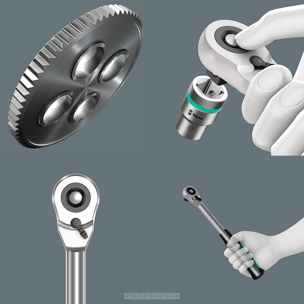 Carraca Wera 8006c Hubrid cuadradillo de 1/2″ - Imagen 4